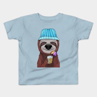 Summer sloth Kids T-Shirt